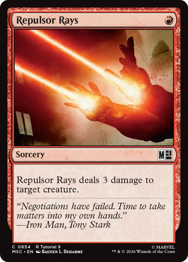 Repulsor Rays — Marvel Super Heroes Commander — Magic: The Gathering