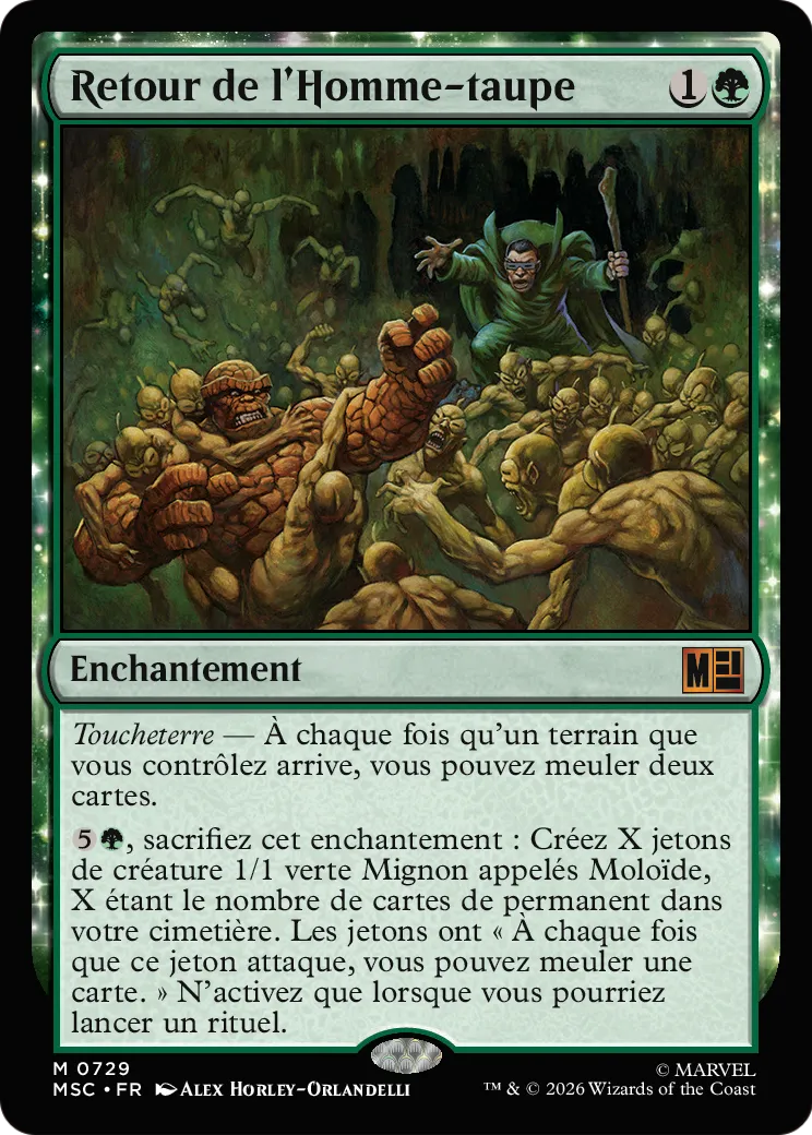 Retour de l'Homme-taupe — Marvel Super Heroes Commander — Magic: The Gathering