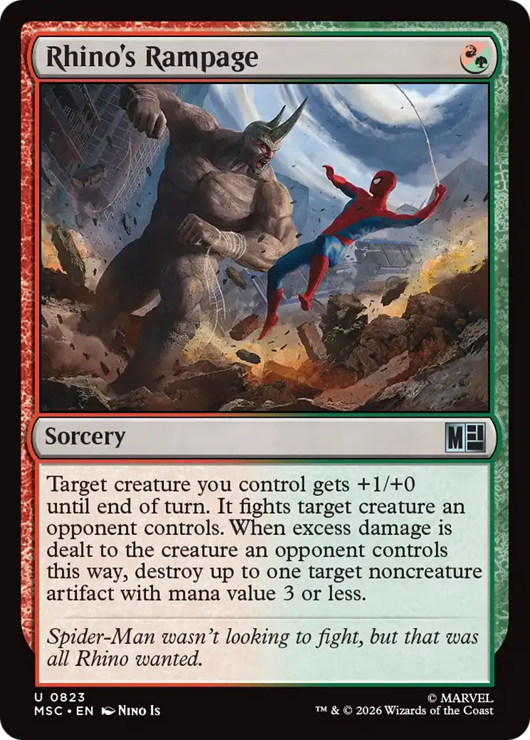 Rhino's Rampage — Marvel Super Heroes Commander — Magic: The Gathering