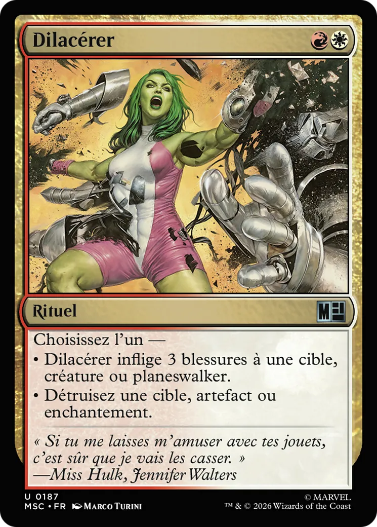 Dilacérer — Marvel Super Heroes Commander — Magic: The Gathering