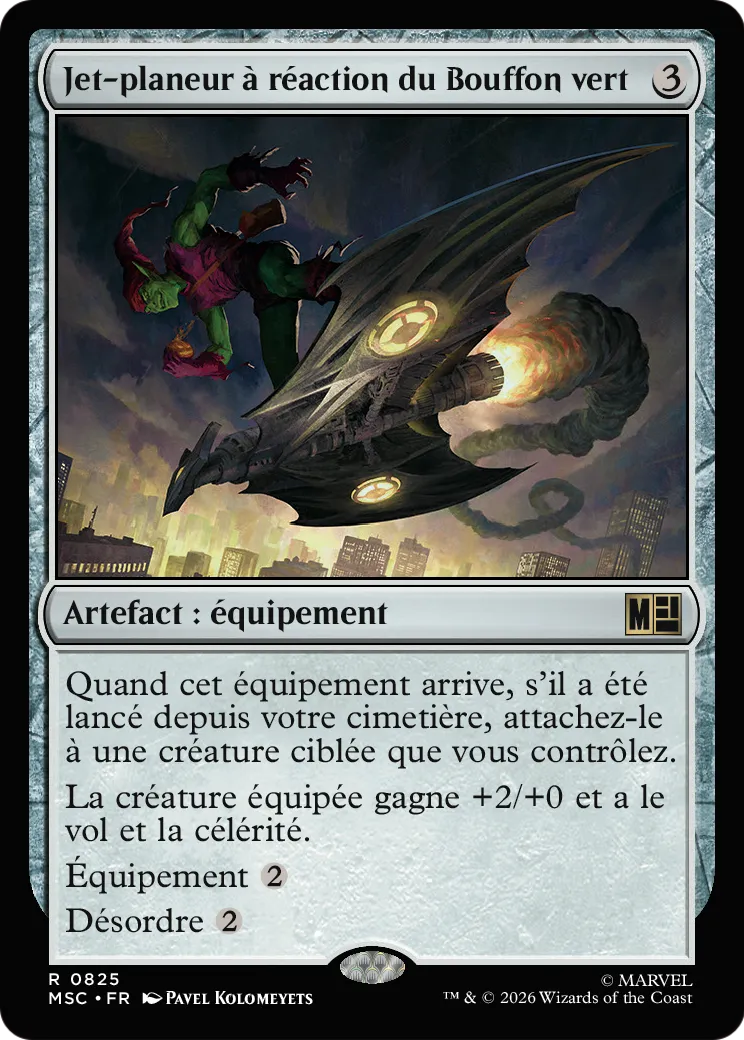 Jet-planeur à réaction du Bouffon vert — Marvel Super Heroes Commander — Magic: The Gathering