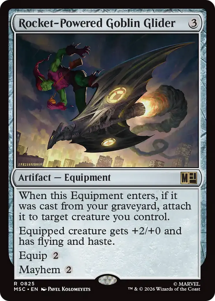 Jet-planeur à réaction du Bouffon vert — Marvel Super Heroes Commander — Magic: The Gathering