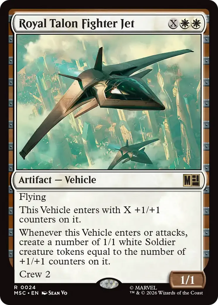 Jet de combat Faucon Royal — Marvel Super Heroes Commander — Magic: The Gathering