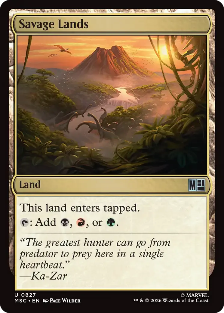 Savage Lands — Marvel Super Heroes Commander — Magic: The Gathering