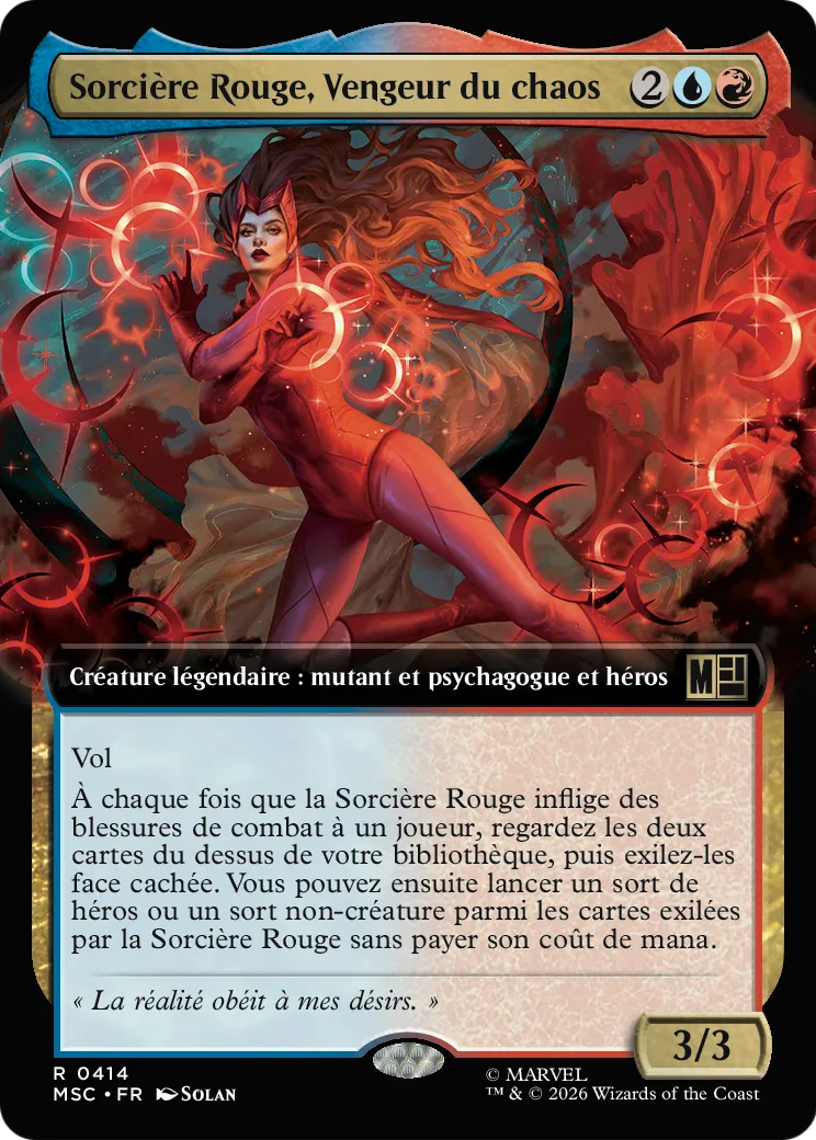 Sorcière Rouge, Vengeur du chaos — Marvel Super Heroes Commander — Magic: The Gathering