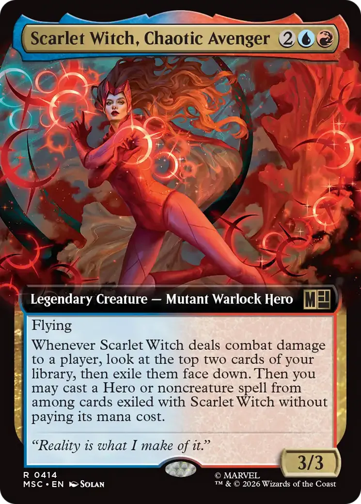 Scarlet Witch, Chaotic Avenger — Marvel Super Heroes Commander — Magic: The Gathering