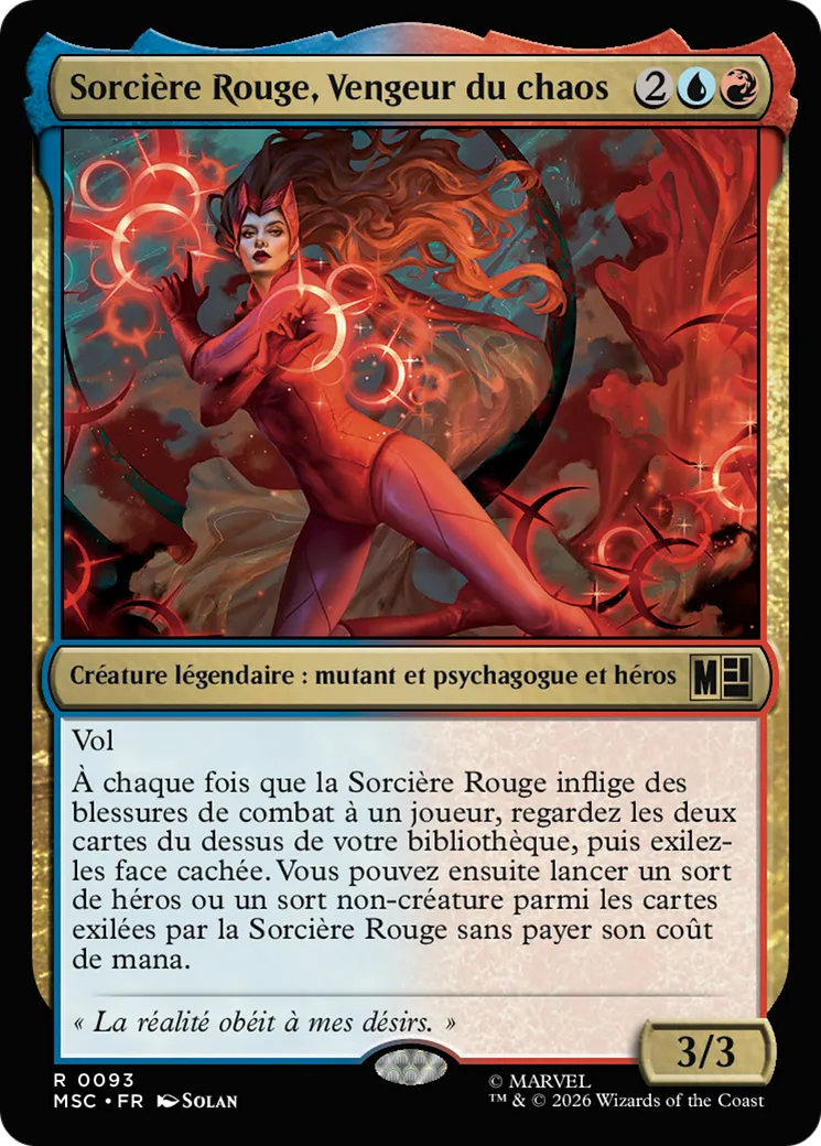 Sorcière Rouge, Vengeur du chaos — Marvel Super Heroes Commander — Magic: The Gathering