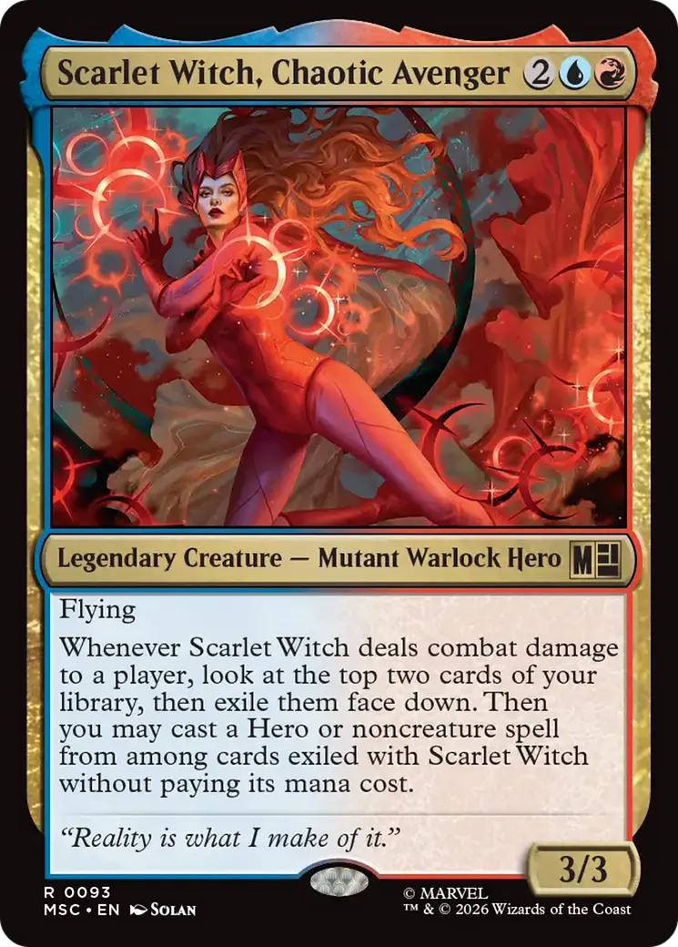 Sorcière Rouge, Vengeur du chaos — Marvel Super Heroes Commander — Magic: The Gathering