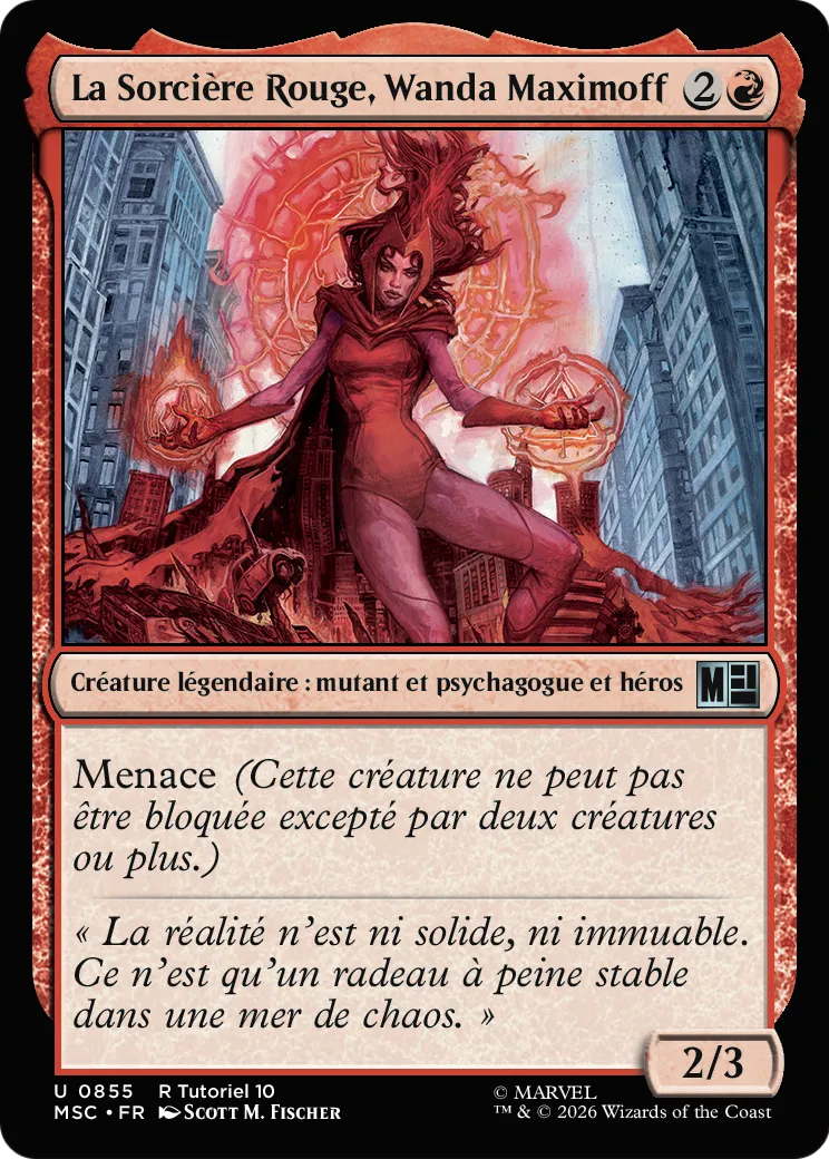 La Sorcière Rouge, Wanda Maximoff — Marvel Super Heroes Commander — Magic: The Gathering