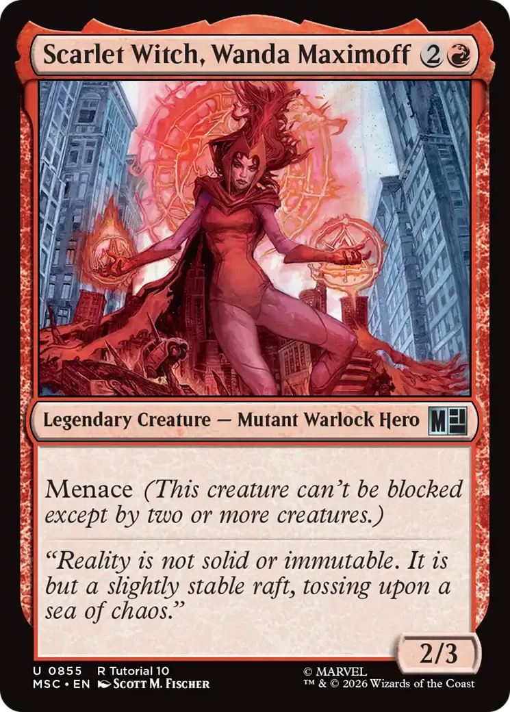 La Sorcière Rouge, Wanda Maximoff — Marvel Super Heroes Commander — Magic: The Gathering