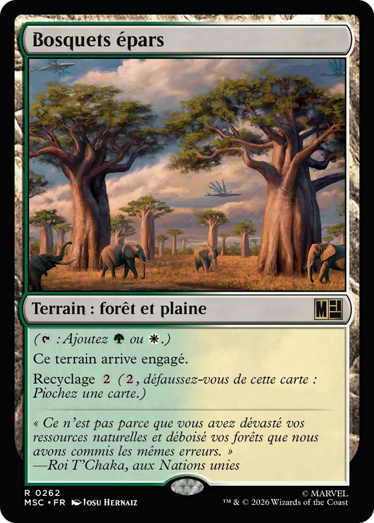 Bosquets épars — Marvel Super Heroes Commander — Magic: The Gathering