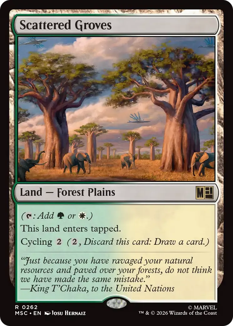 Bosquets épars — Marvel Super Heroes Commander — Magic: The Gathering