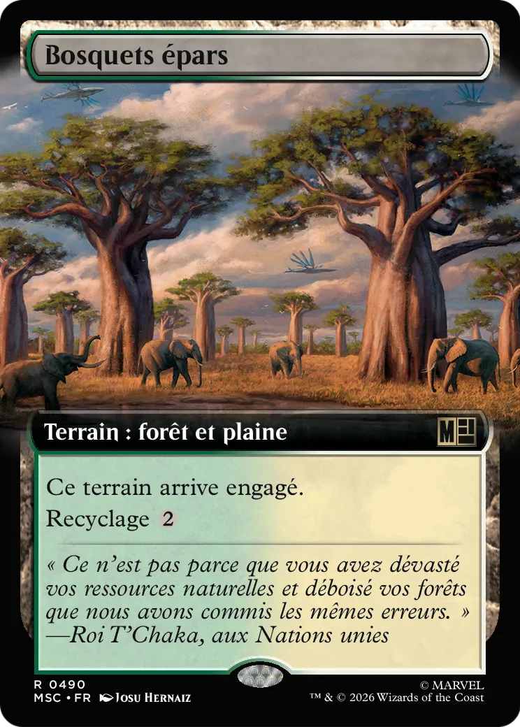 Bosquets épars — Marvel Super Heroes Commander — Magic: The Gathering