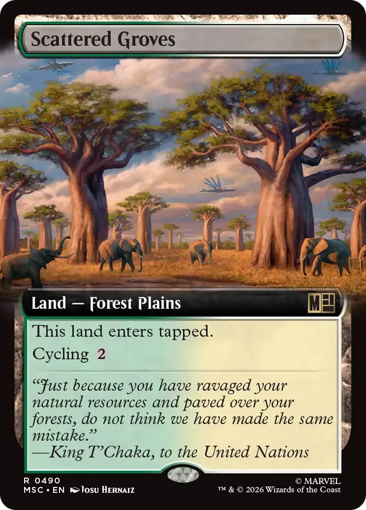 Scattered Groves — Marvel Super Heroes Commander — Magic: The Gathering