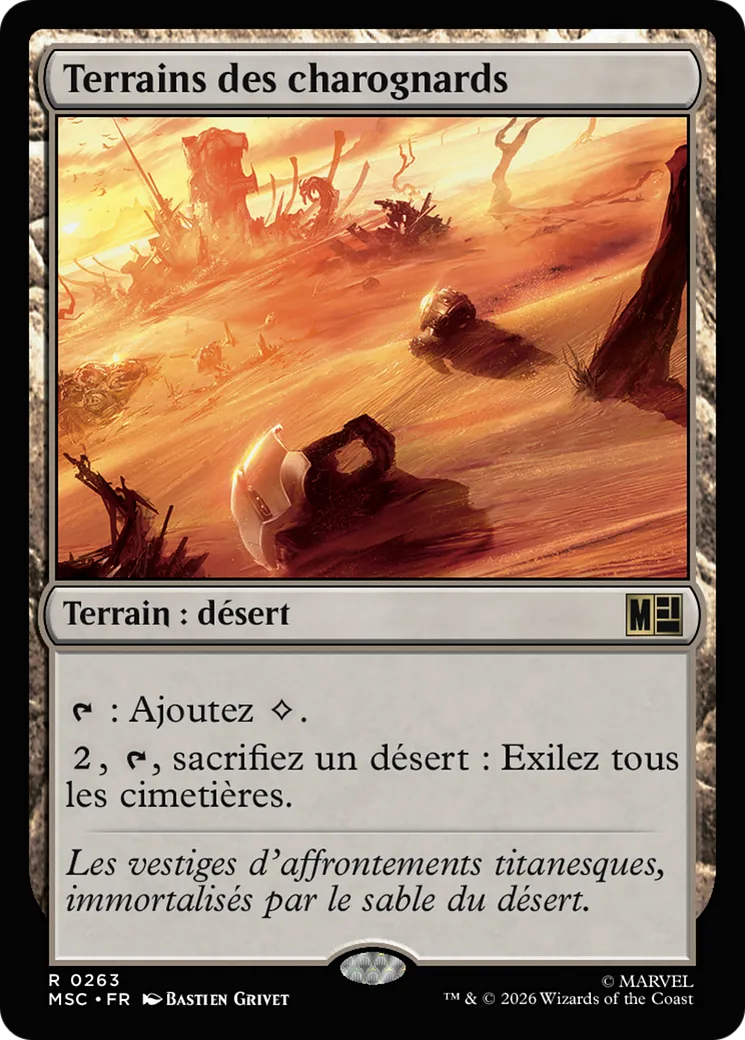 Terrains des charognards — Marvel Super Heroes Commander — Magic: The Gathering