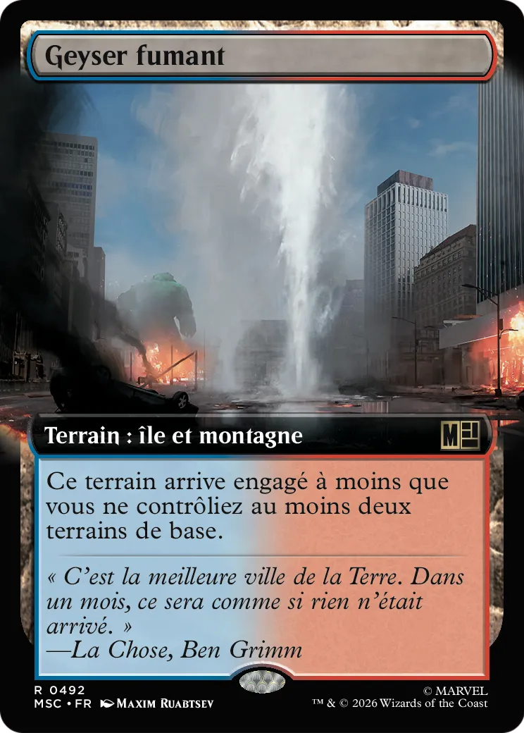 Geyser calciné — Marvel Super Heroes Commander — Magic: The Gathering