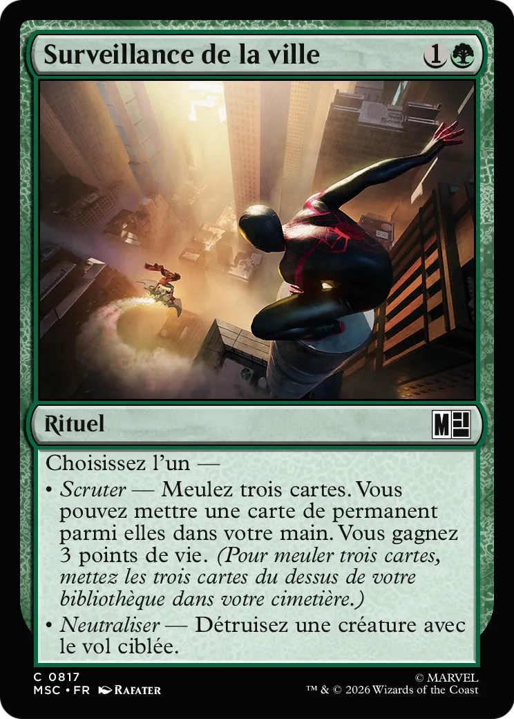 Surveillance de la ville — Marvel Super Heroes Commander — Magic: The Gathering