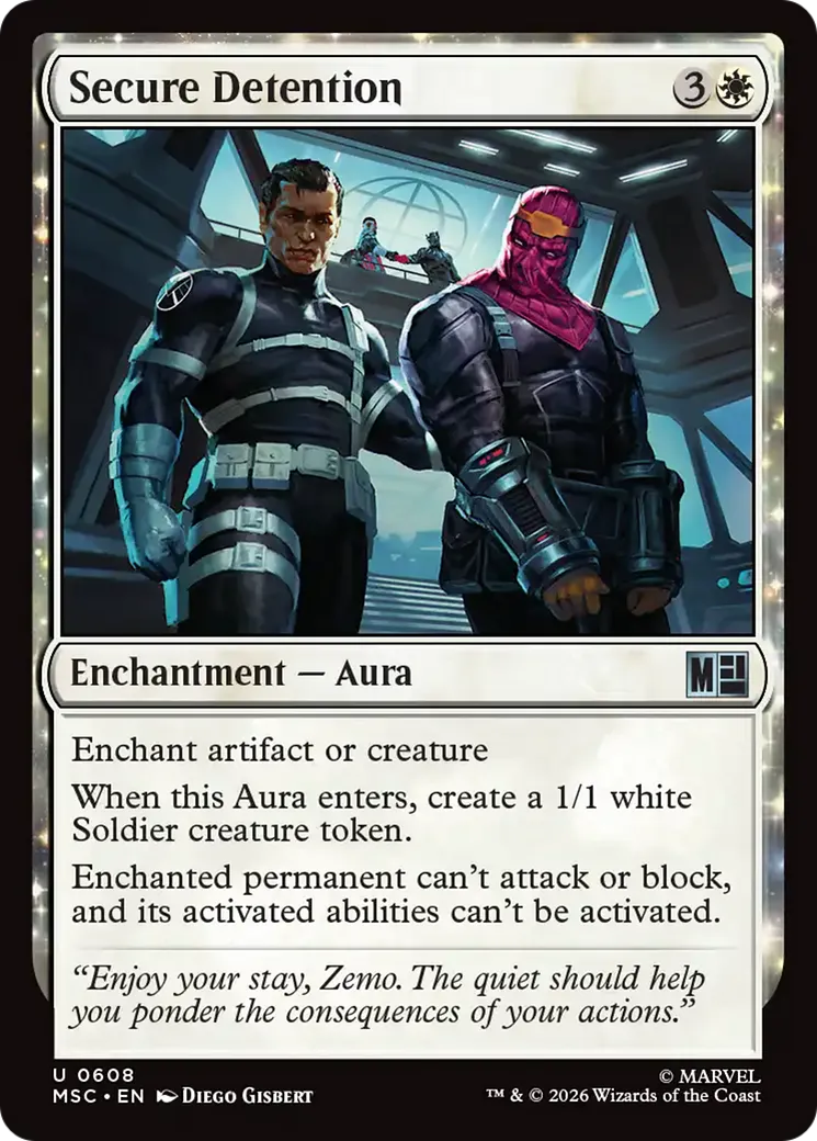 Secure Detention — Marvel Super Heroes Commander — Magic: The Gathering
