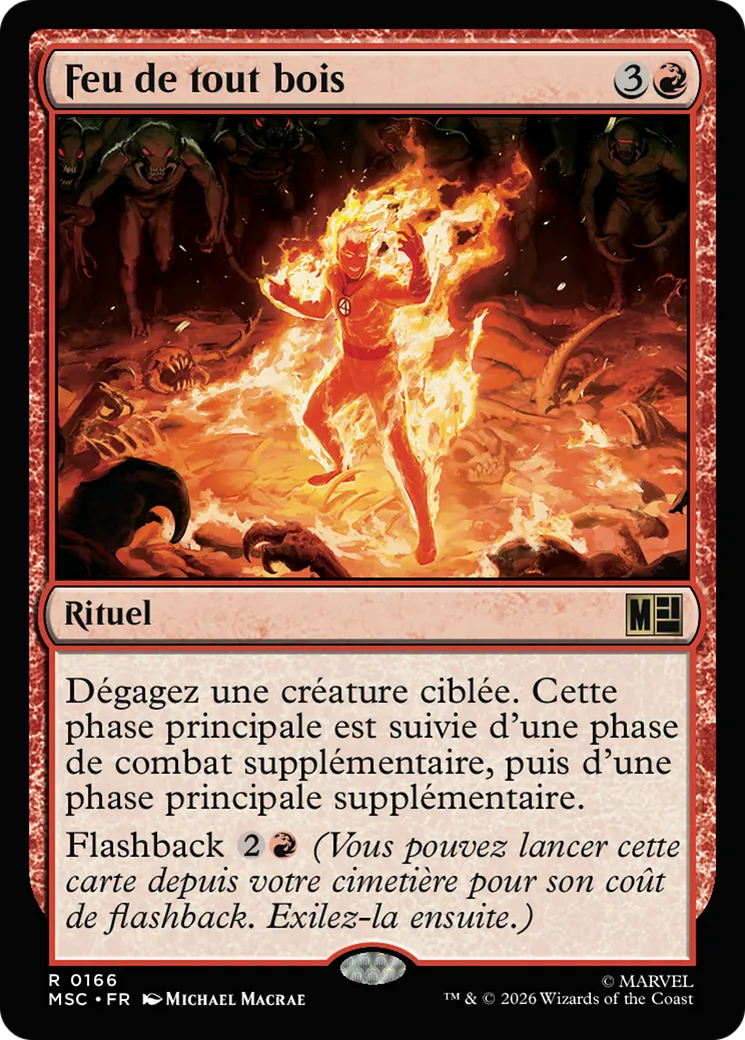 Feu de tout bois — Marvel Super Heroes Commander — Magic: The Gathering