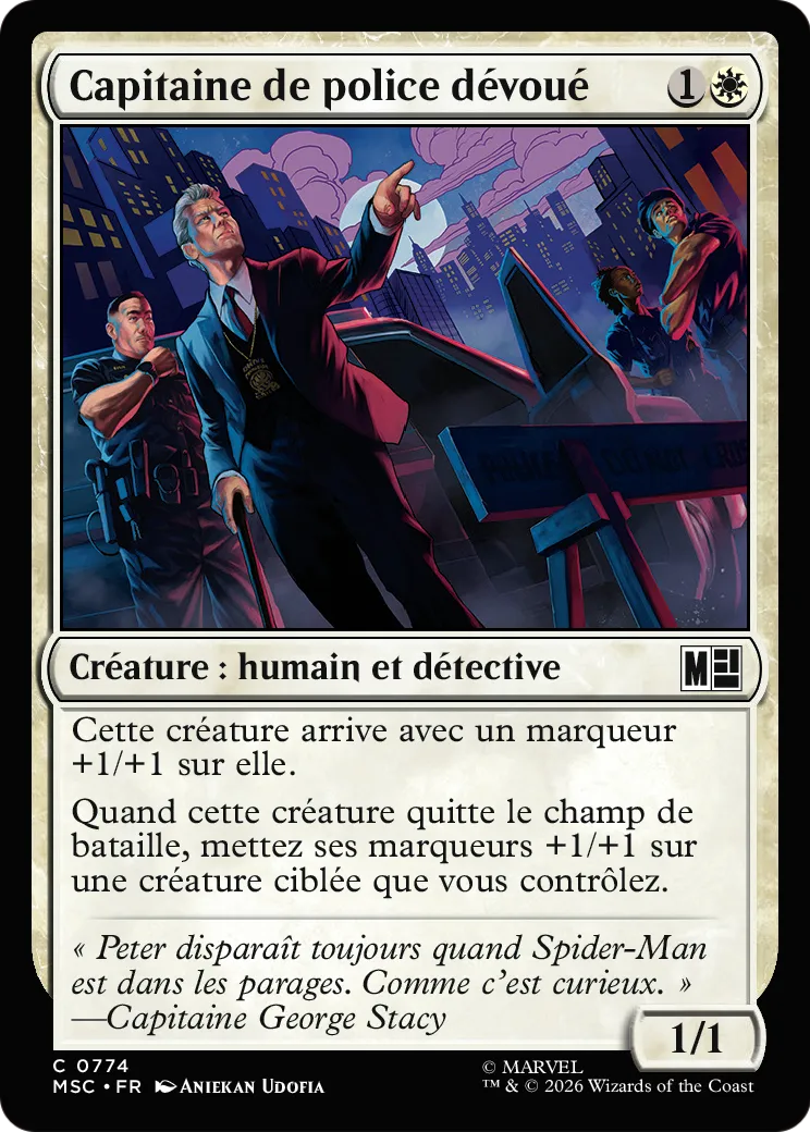 Capitaine de police dévoué — Marvel Super Heroes Commander — Magic: The Gathering