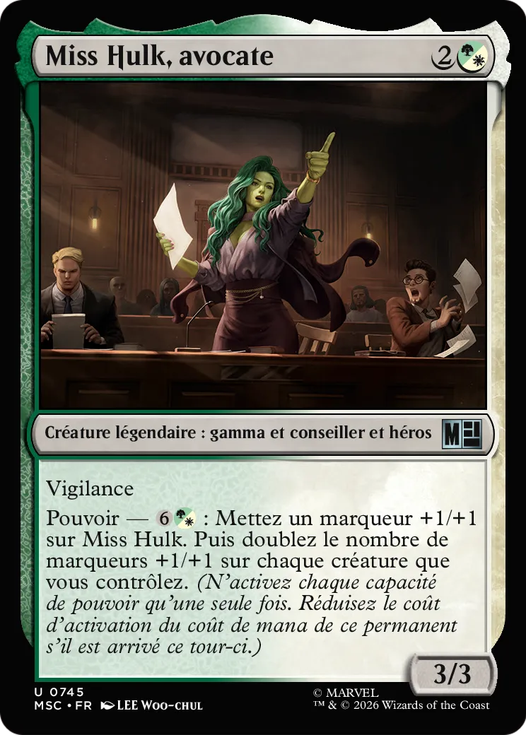 Miss Hulk, avocate — Marvel Super Heroes Commander — Magic: The Gathering