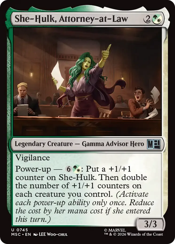 Miss Hulk, avocate — Marvel Super Heroes Commander — Magic: The Gathering