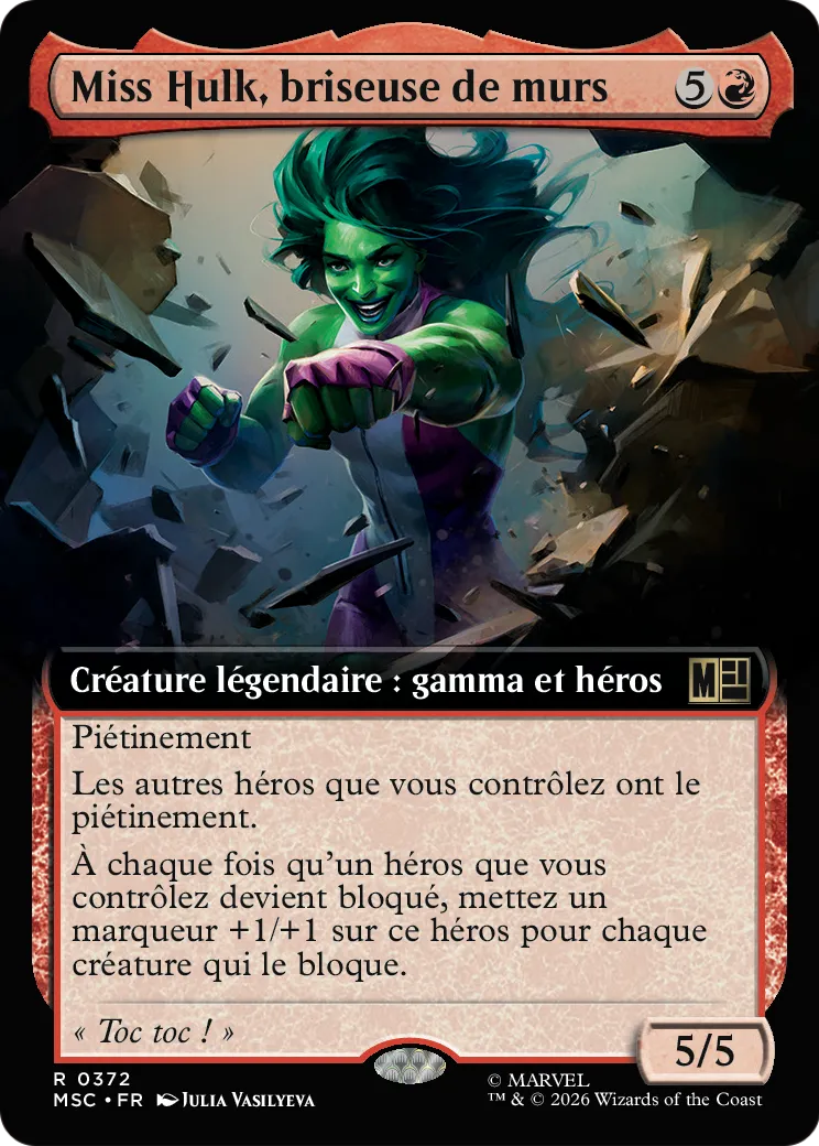 Miss Hulk, briseuse de murs — Marvel Super Heroes Commander — Magic: The Gathering