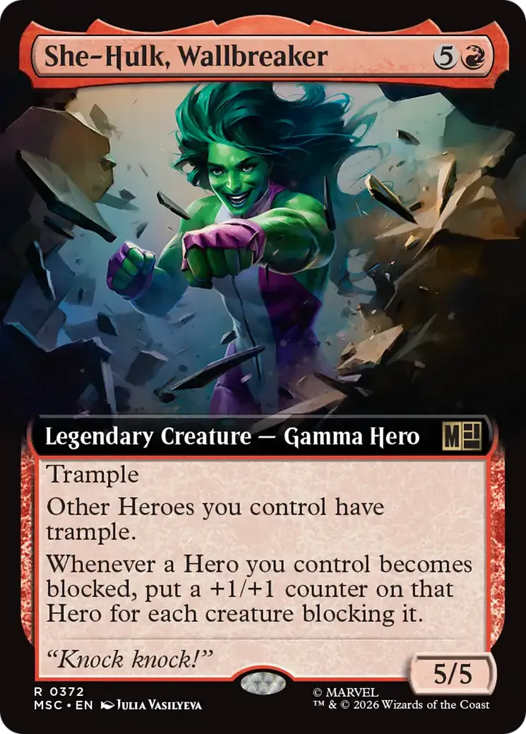 She-Hulk, Wallbreaker — Marvel Super Heroes Commander — Magic: The Gathering
