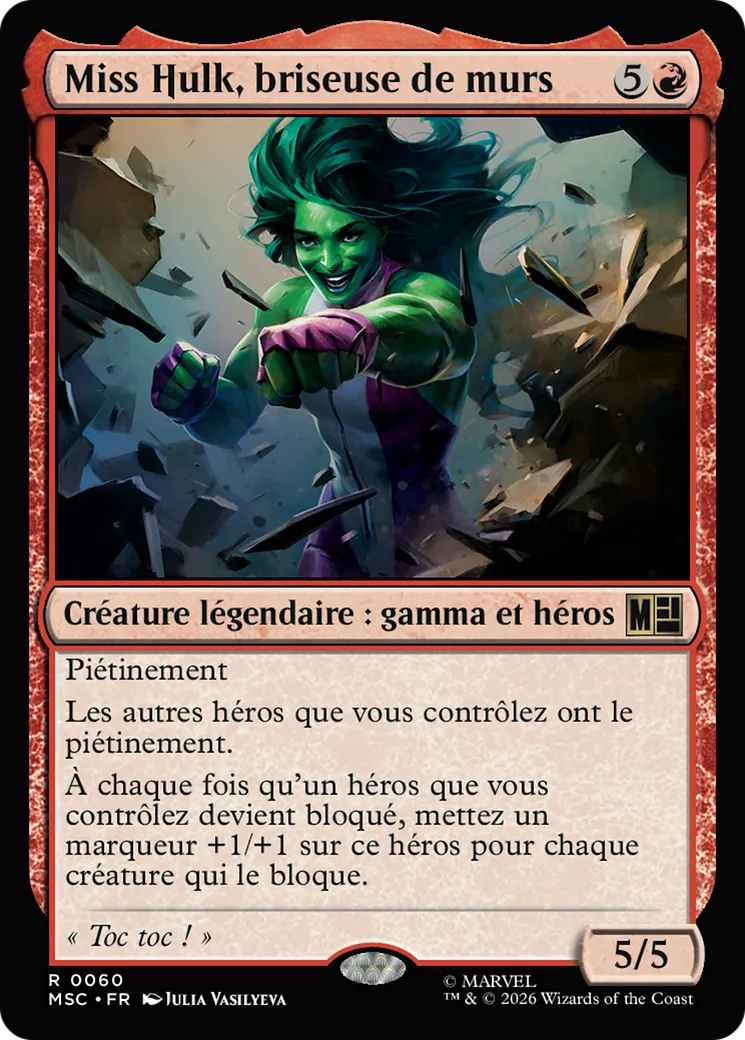 Miss Hulk, briseuse de murs — Marvel Super Heroes Commander — Magic: The Gathering