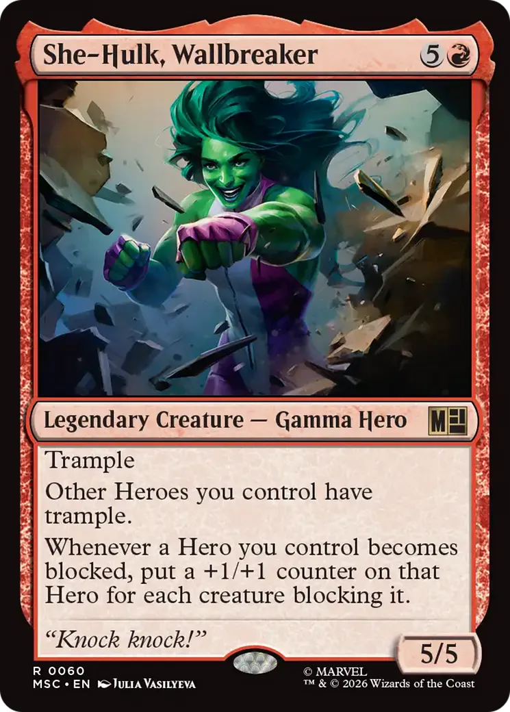 Miss Hulk, briseuse de murs — Marvel Super Heroes Commander — Magic: The Gathering