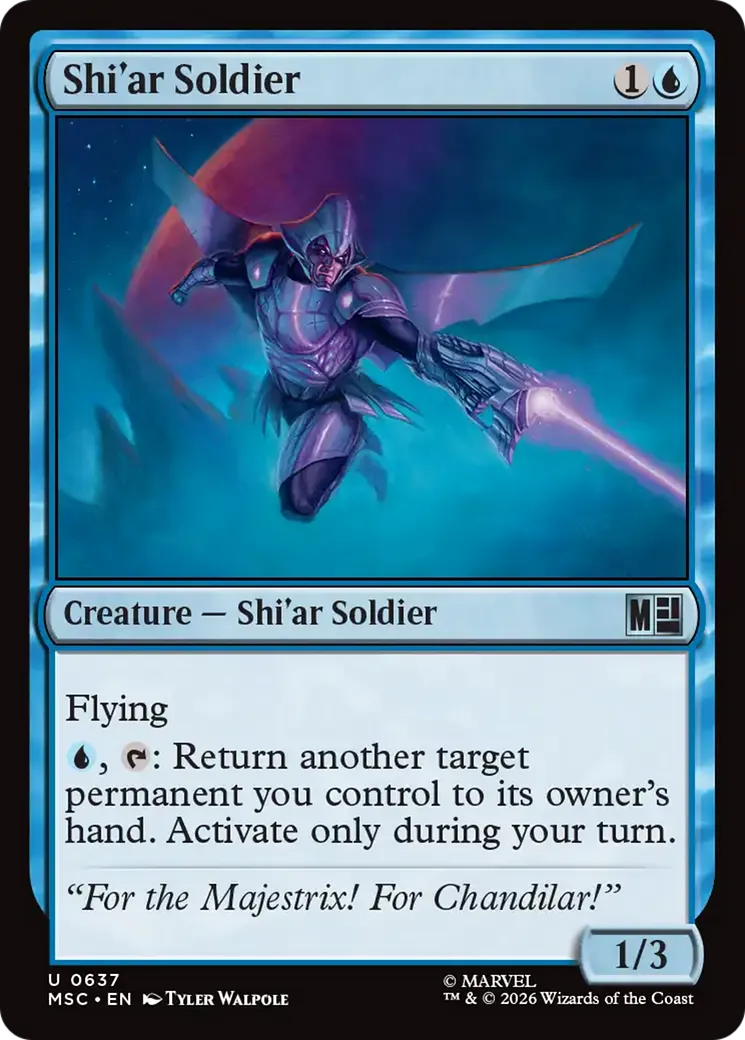 Shi'ar Soldier — Marvel Super Heroes Commander — Magic: The Gathering