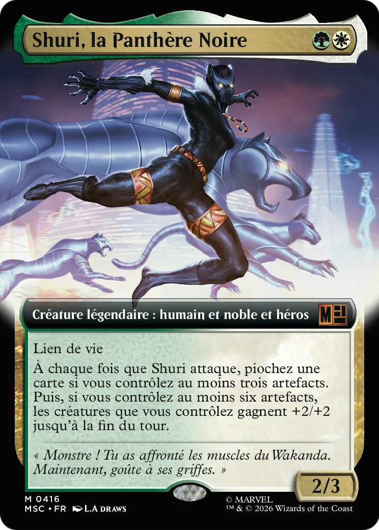Shuri, la Panthère Noire — Marvel Super Heroes Commander — Magic: The Gathering