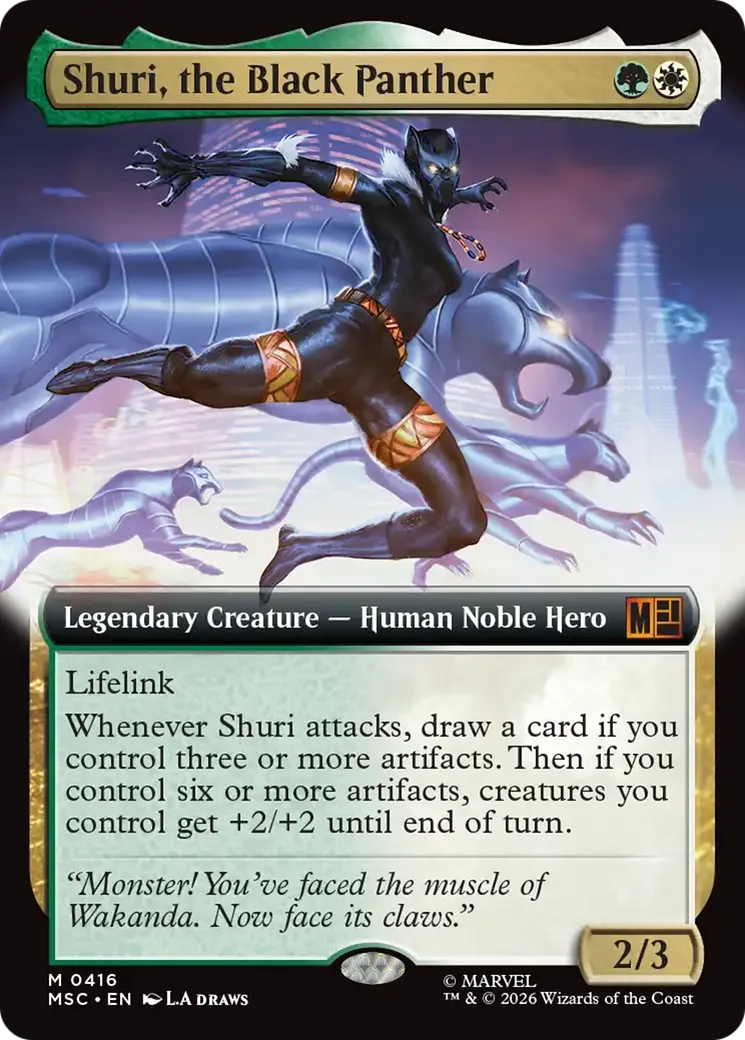 Shuri, the Black Panther — Marvel Super Heroes Commander — Magic: The Gathering