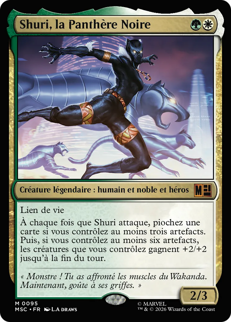 Shuri, la Panthère Noire — Marvel Super Heroes Commander — Magic: The Gathering