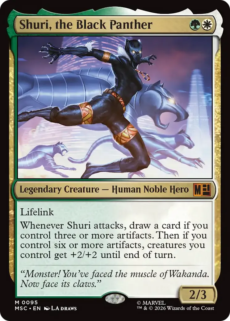 Shuri, la Panthère Noire — Marvel Super Heroes Commander — Magic: The Gathering