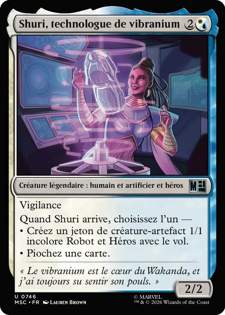 Shuri, technologue de vibranium — Marvel Super Heroes Commander — Magic: The Gathering