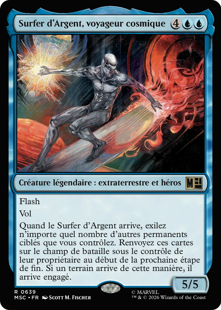 Surfer d'Argent, voyageur cosmique — Marvel Super Heroes Commander — Magic: The Gathering