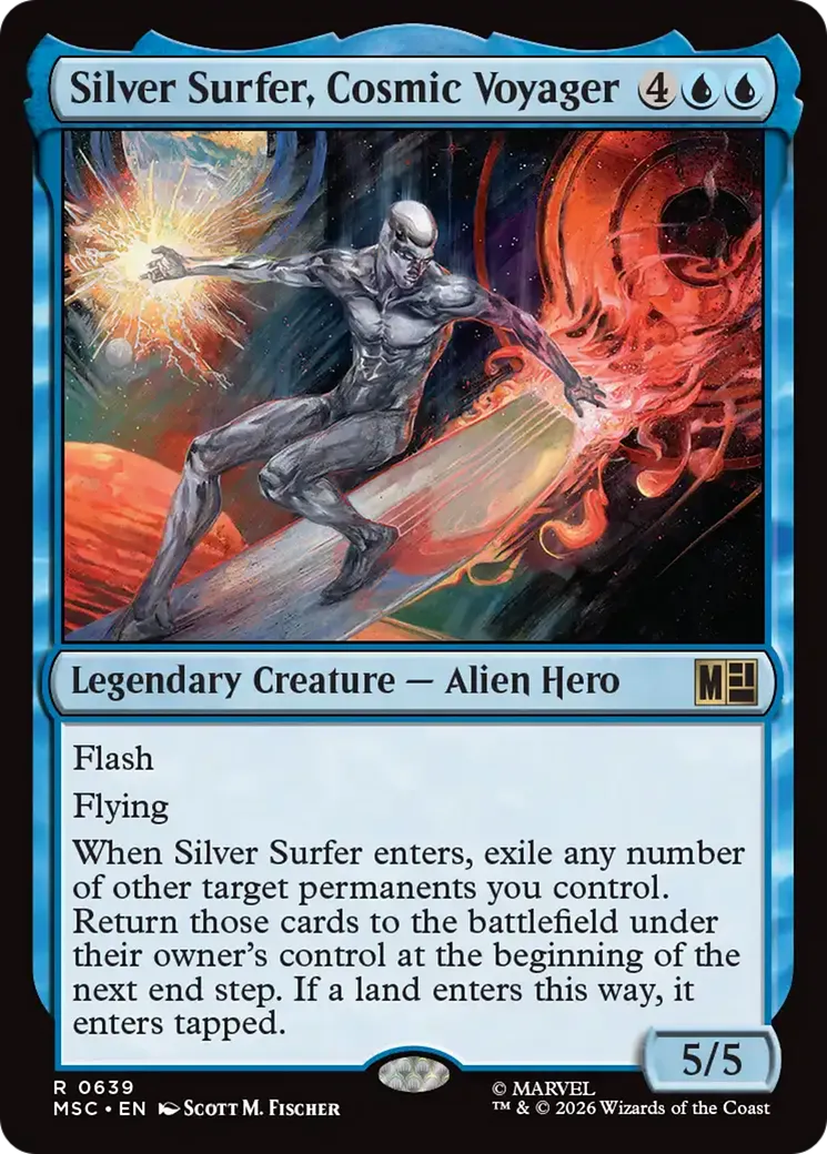 Silver Surfer, Cosmic Voyager — Marvel Super Heroes Commander — Magic: The Gathering