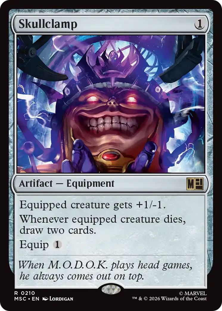 Skullclamp — Marvel Super Heroes Commander — Magic: The Gathering