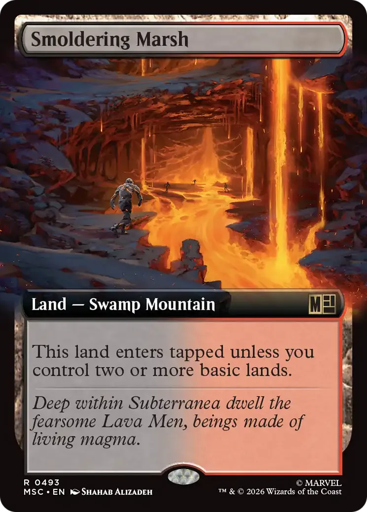 Smoldering Marsh — Marvel Super Heroes Commander — Magic: The Gathering