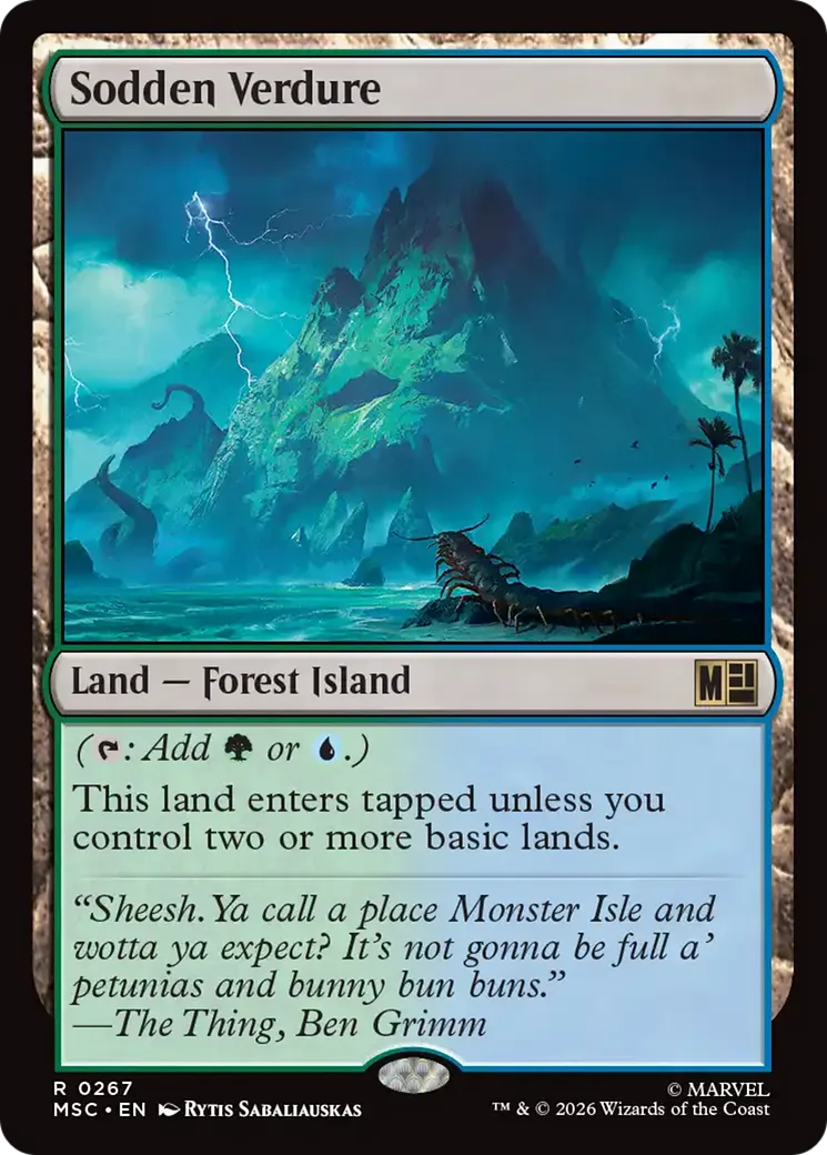 Sodden Verdure — Marvel Super Heroes Commander — Magic: The Gathering