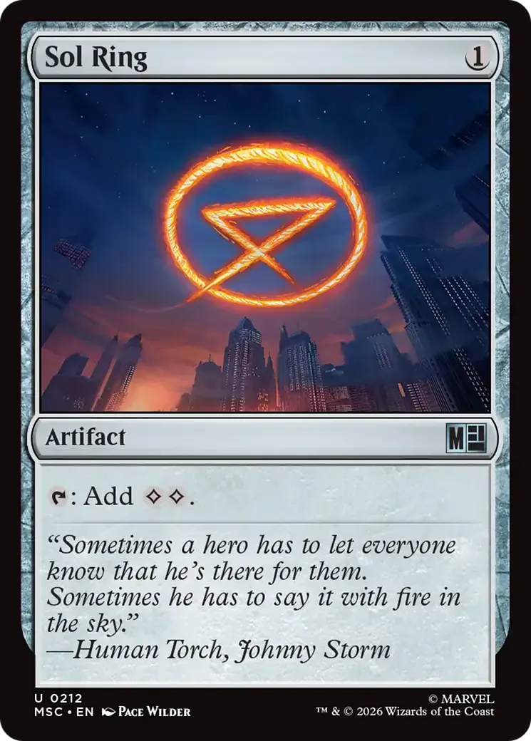 Sol Ring from Marvel Super Heroes Commander - Magic: The Gathering