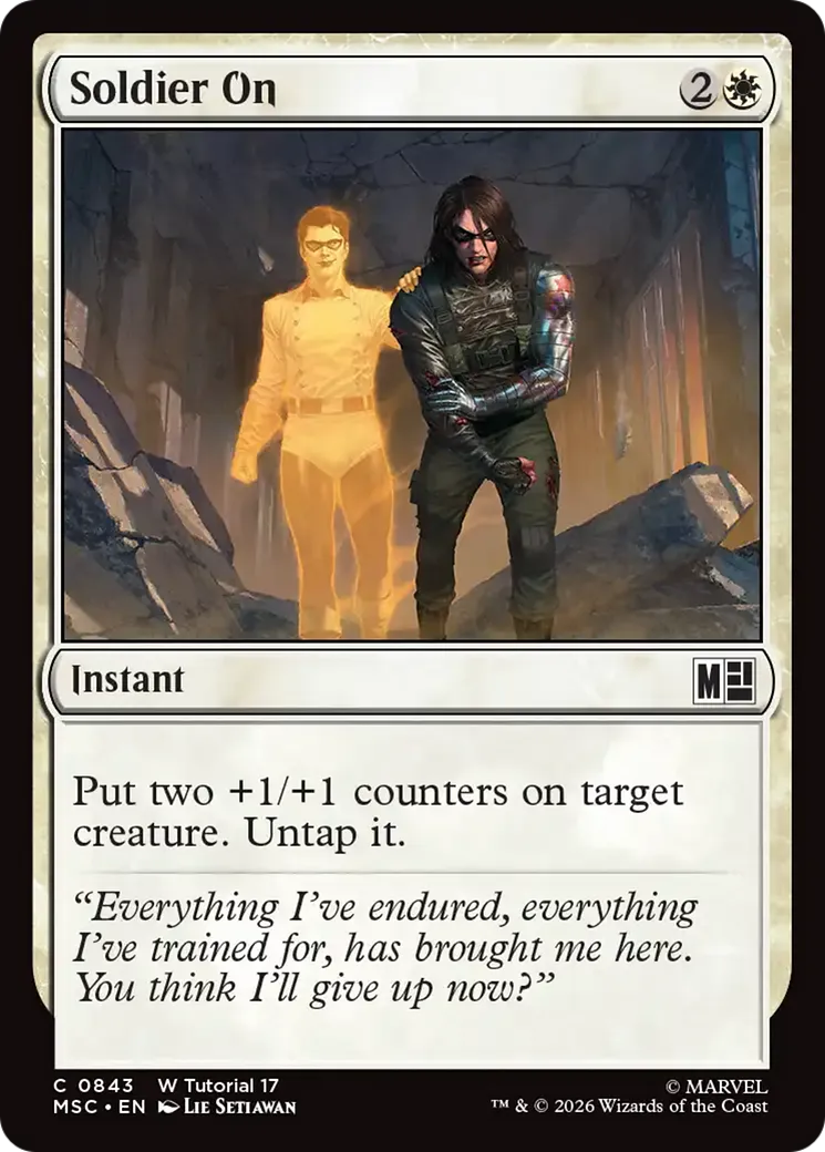 Tenir bon — Marvel Super Heroes Commander — Magic: The Gathering