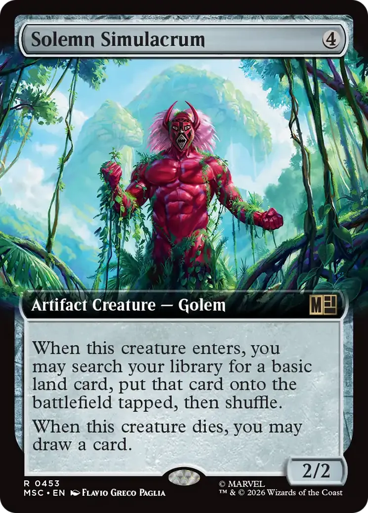 Solemn Simulacrum — Marvel Super Heroes Commander — Magic: The Gathering