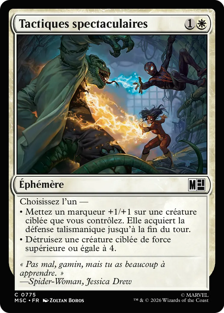 Tactiques spectaculaires — Marvel Super Heroes Commander — Magic: The Gathering