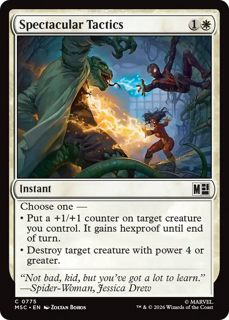 Spectacular Tactics — Marvel Super Heroes Commander — Magic: The Gathering