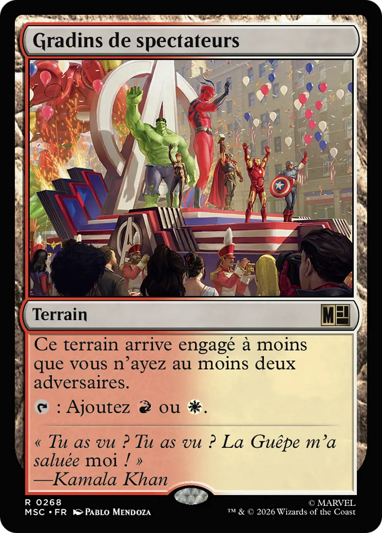 Gradins de spectateurs — Marvel Super Heroes Commander — Magic: The Gathering