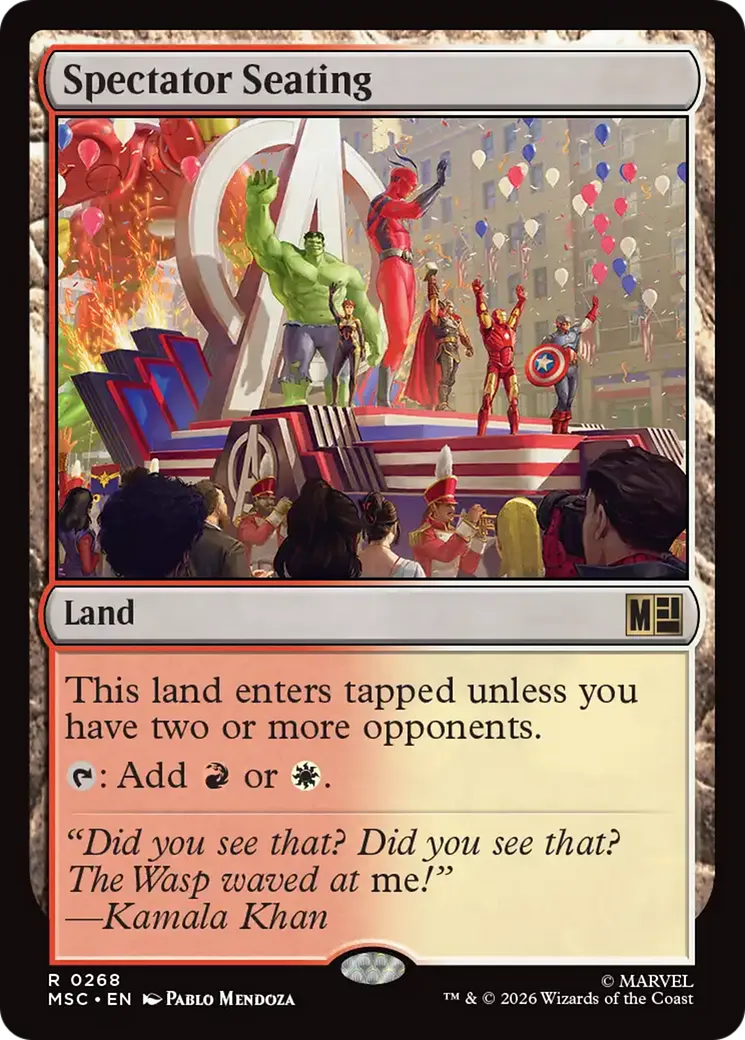 Spectator Seating — Marvel Super Heroes Commander — Magic: The Gathering