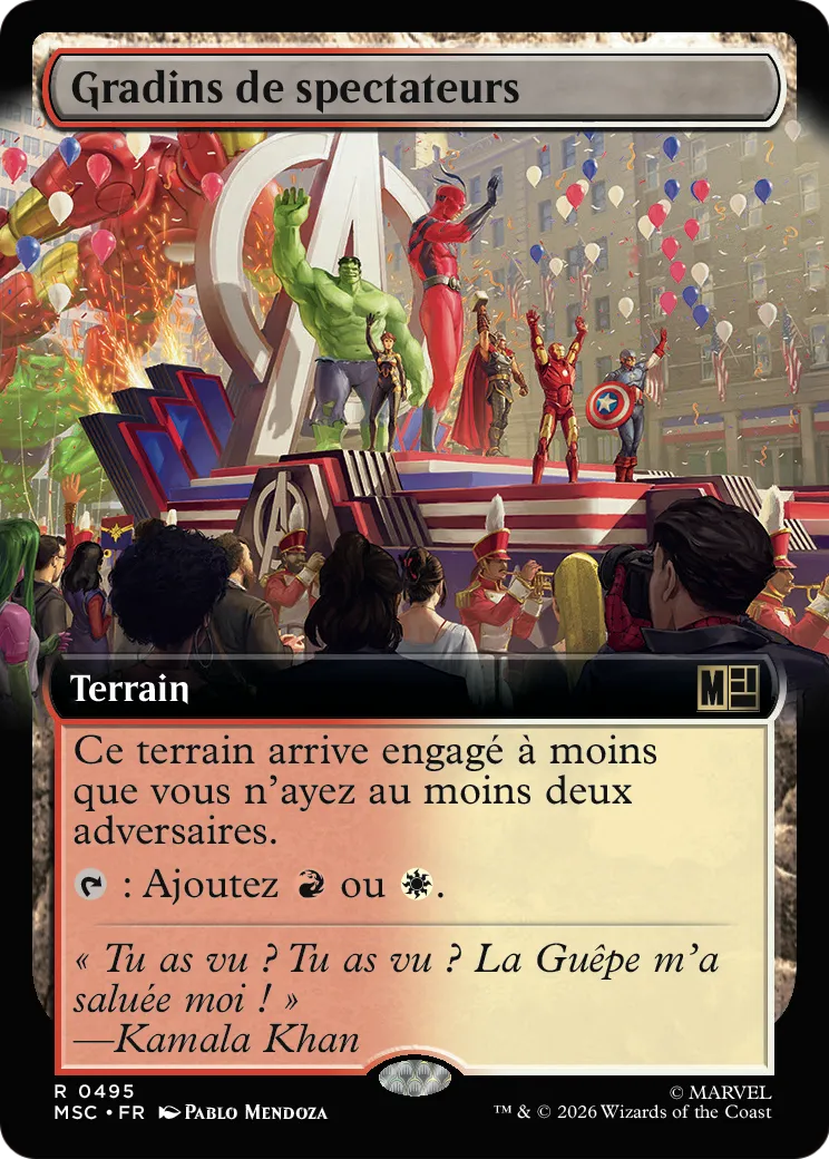 Gradins de spectateurs — Marvel Super Heroes Commander — Magic: The Gathering