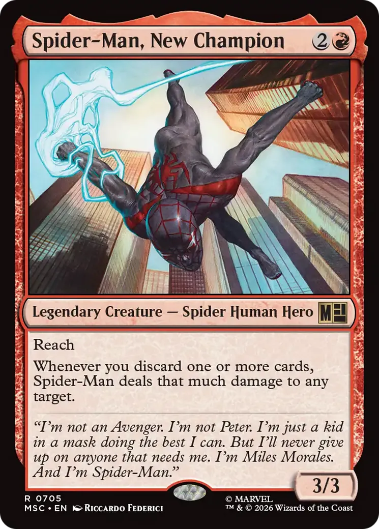 Spider-Man, New Champion — Marvel Super Heroes Commander — Magic: The Gathering